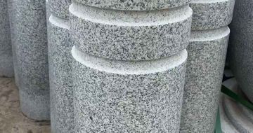 湖南 芝麻白花岗岩挡车柱、隔离柱多少钱