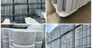 湖南 芝麻白花岗岩挡车柱、隔离柱多少钱