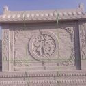 湖南 芝麻白花岗岩屏风，照壁，影壁