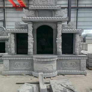 湖南 芝麻灰高档墓碑，土墓，可定制