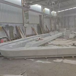 湖南 花岗岩整石坐凳拼装