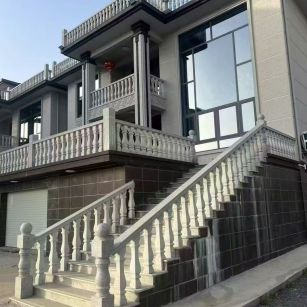 湖南 芝麻白别墅阳台栏杆，楼梯栏杆