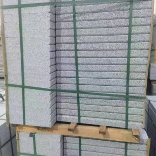 湖南 5公分芝麻白，倒斜角，室外楼梯踏步