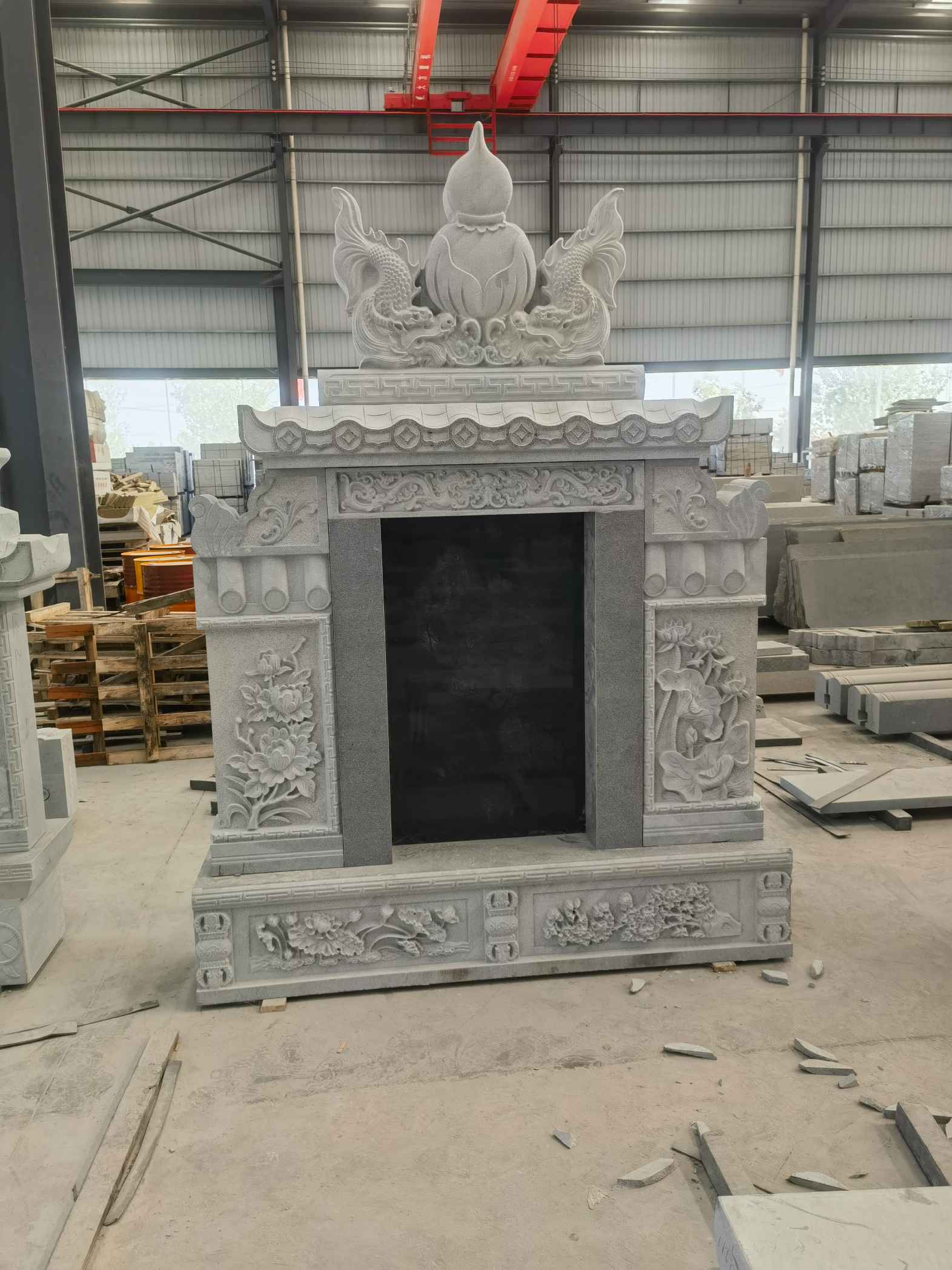 湖南 芝麻灰高档墓碑、土墓，一套也支持定做