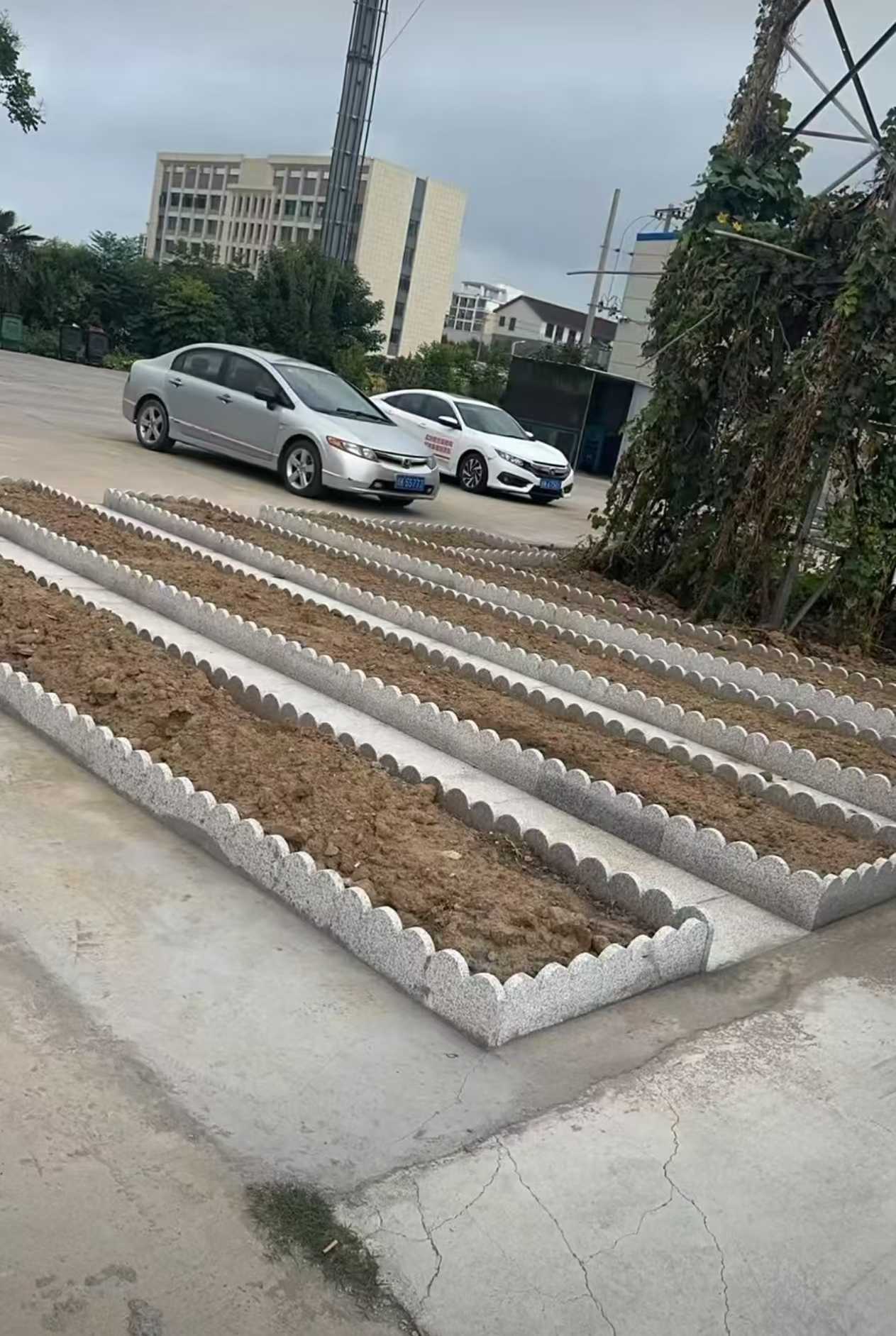 湖南 花边石、花围石、花园石安装效果