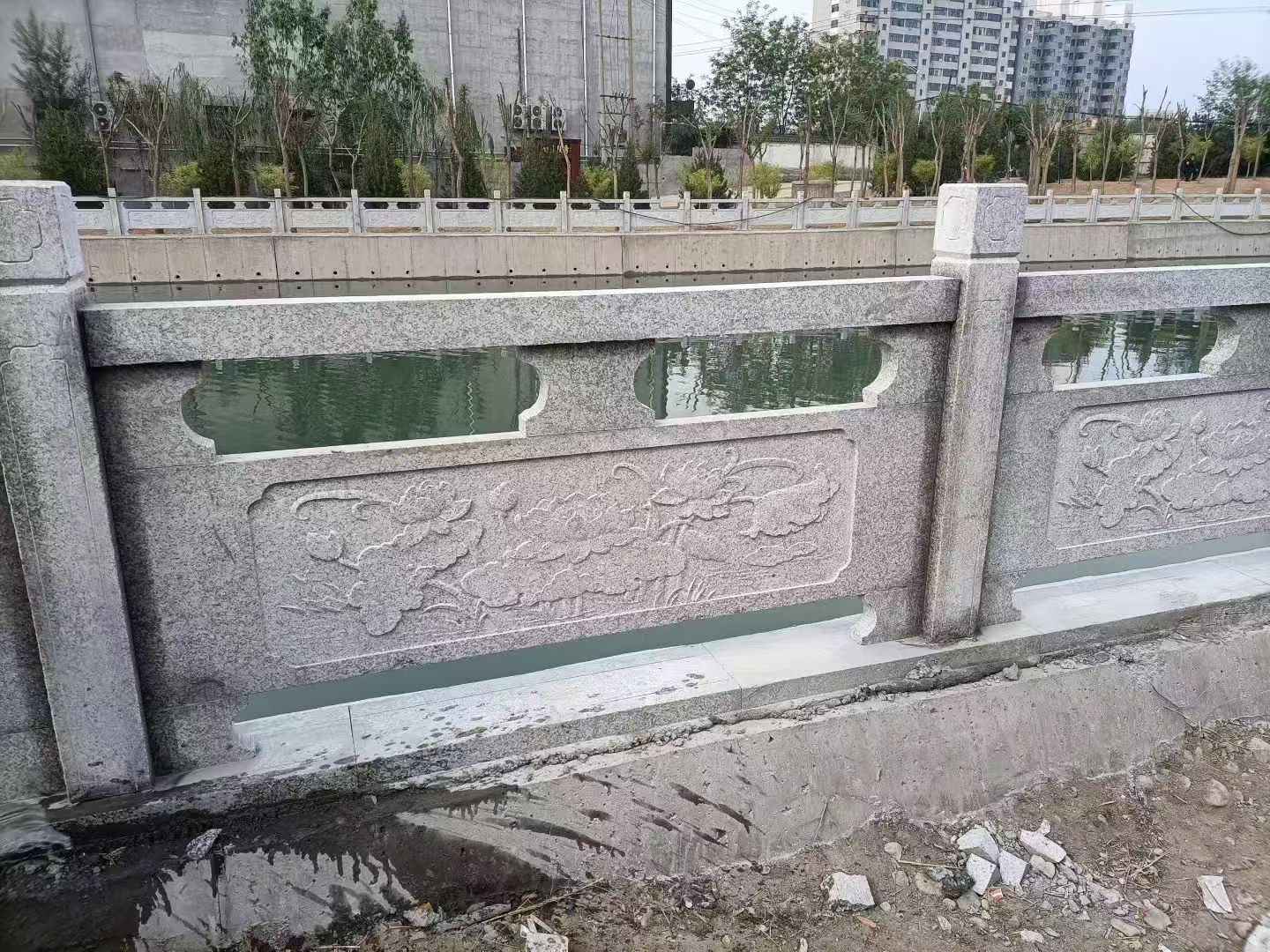 湖南 芙蓉白大花桥梁、河道，石材栏杆、围栏、护栏